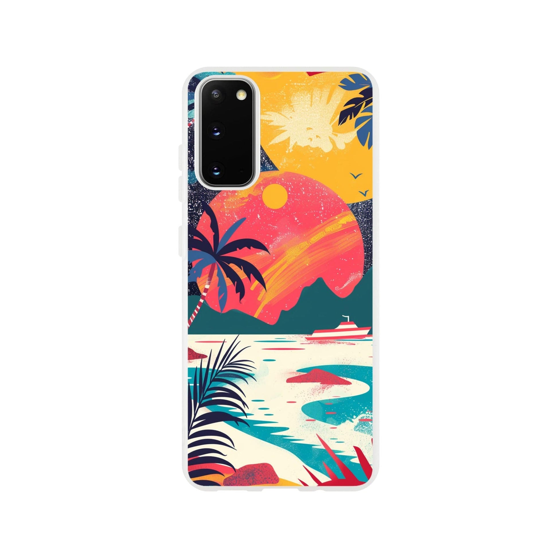 TrendyGuard Print Material Flexi case / Samsung - Galaxy S20 Retro Sun iPhone & Samsung Cases