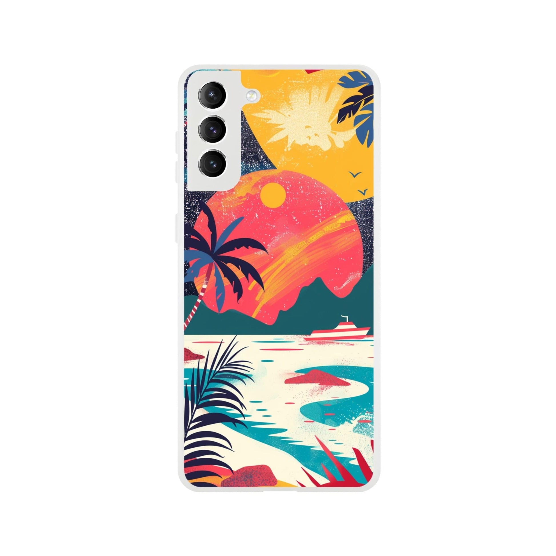 TrendyGuard Print Material Flexi case / Samsung - Galaxy S21 Plus Retro Sun iPhone & Samsung Cases