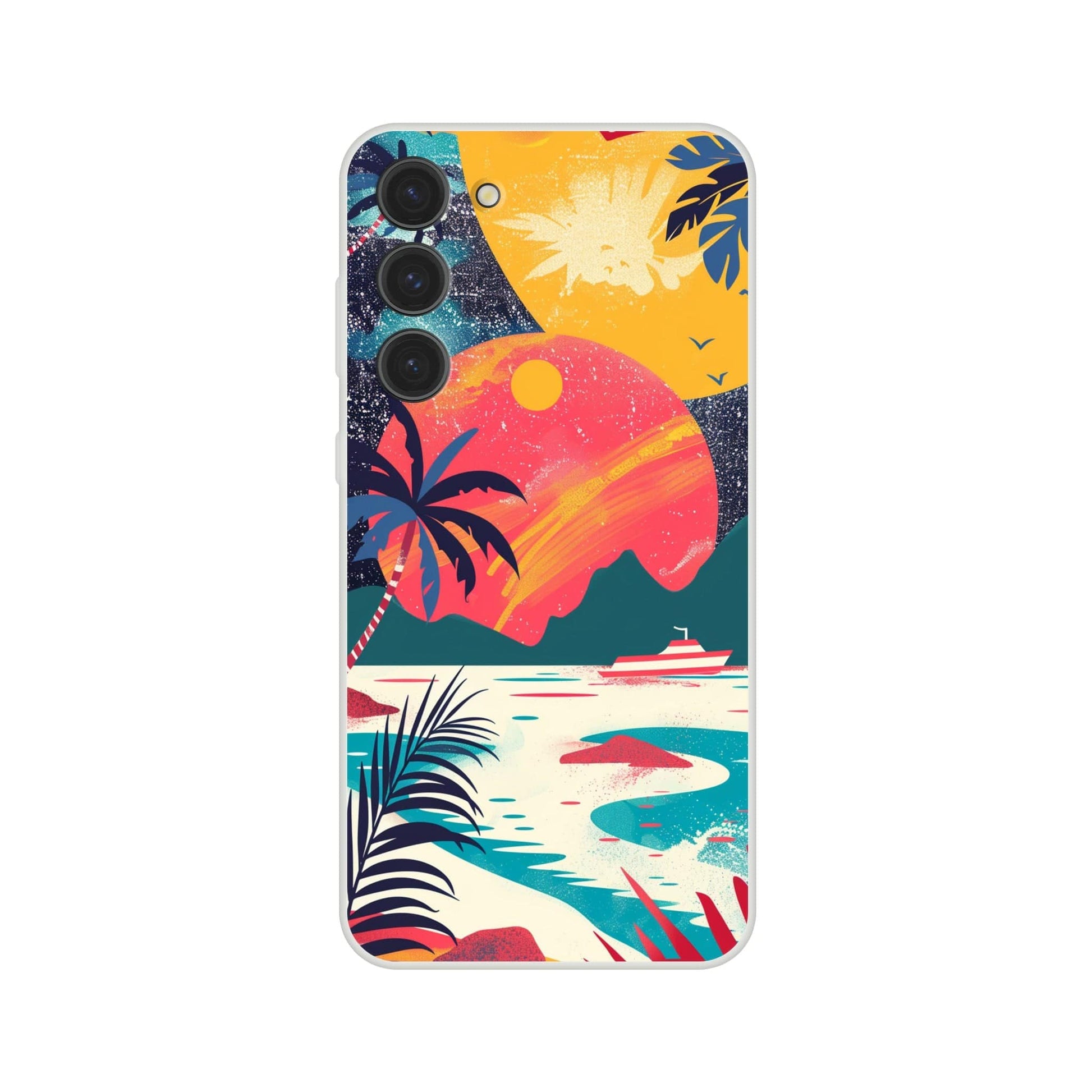 TrendyGuard Print Material Flexi case / Samsung - Galaxy S23 Plus Retro Sun iPhone & Samsung Cases