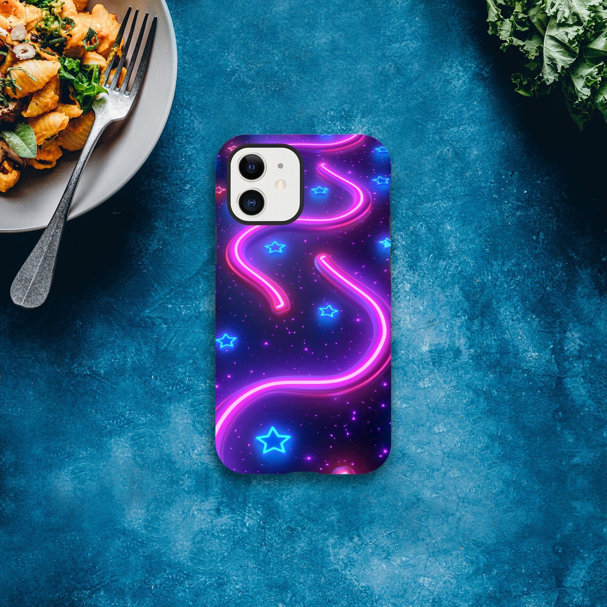 TrendyGuard Print Material Tough case / Apple - iPhone 12 Neon Pathways iPhone & Samsung Cases
