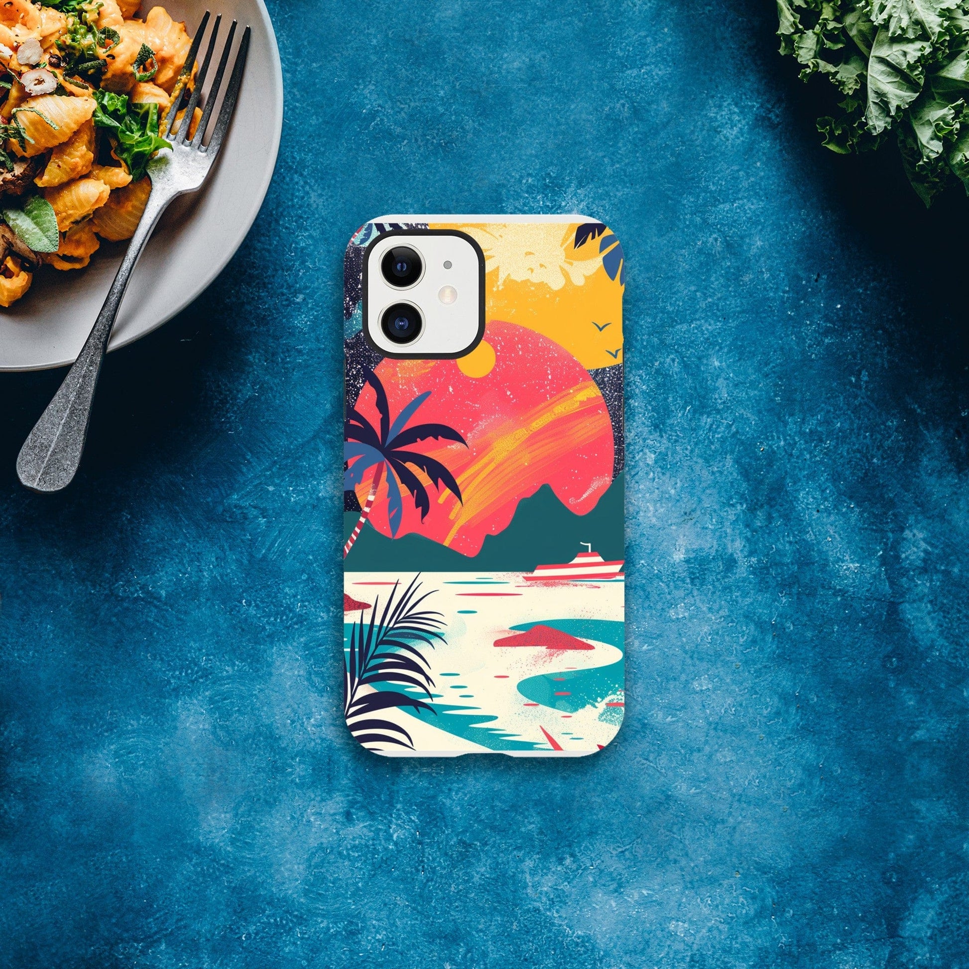 TrendyGuard Print Material Tough case / Apple - iPhone 12 Retro Sun iPhone & Samsung Cases