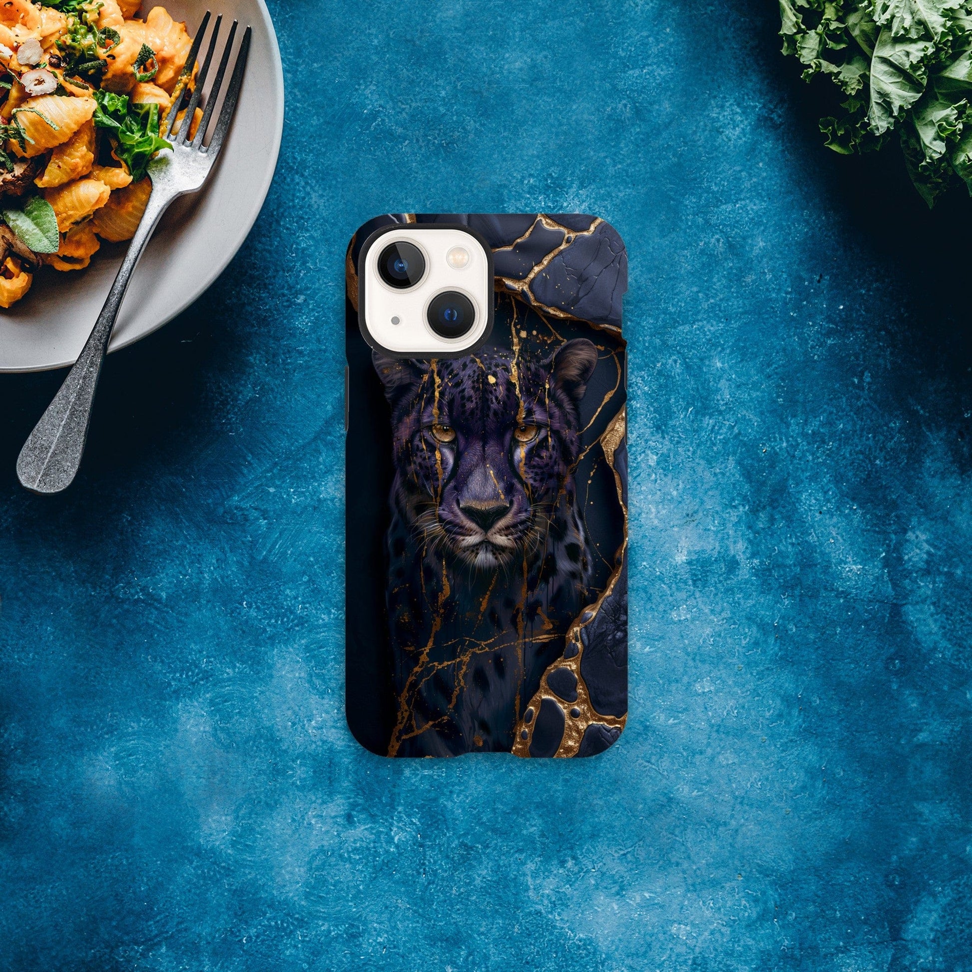 TrendyGuard Print Material Tough case / Apple - iPhone 13 Mini Purple Cheetah iPhone & Samsung Cases