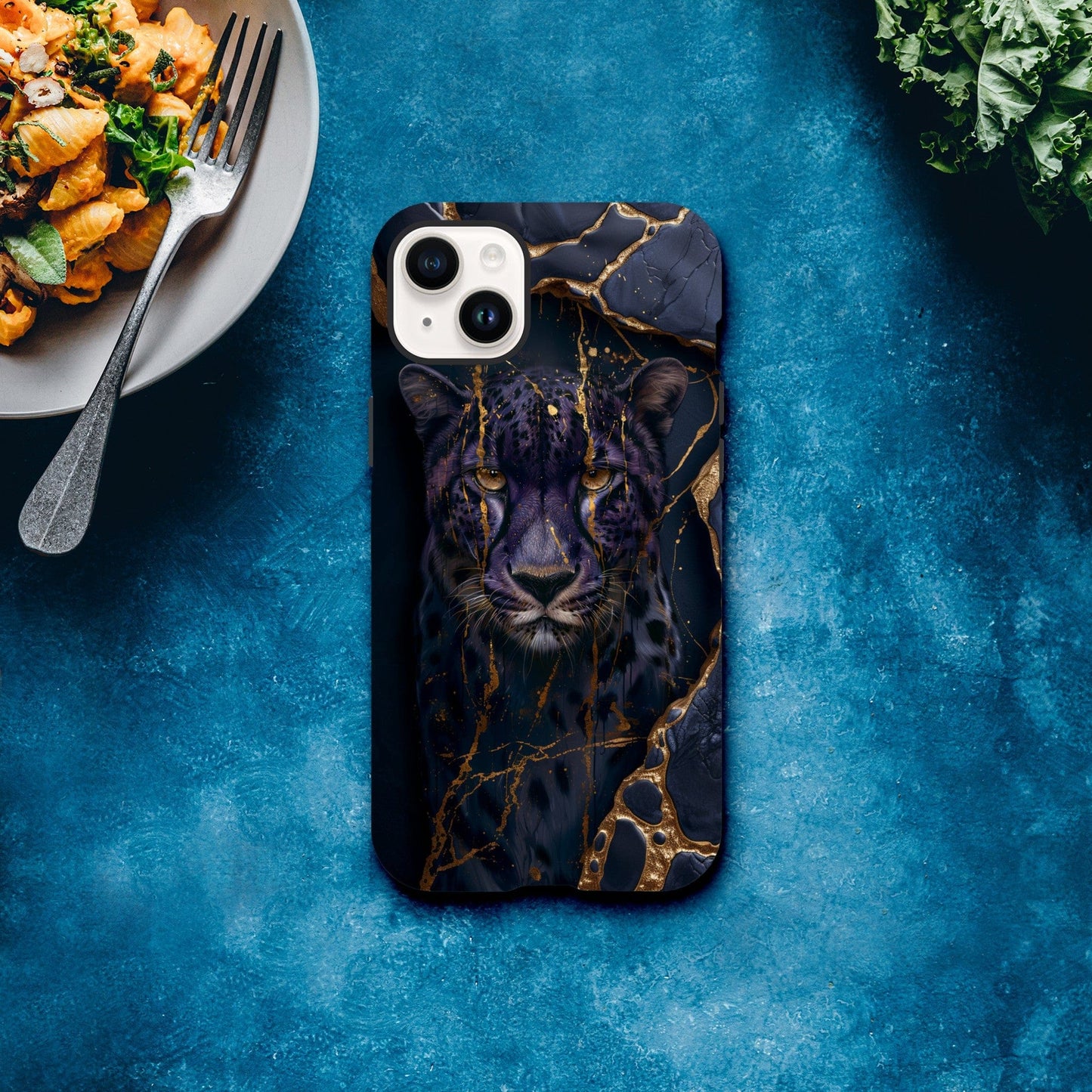 TrendyGuard Print Material Tough case / Apple - iPhone 14 Plus Purple Cheetah iPhone & Samsung Cases