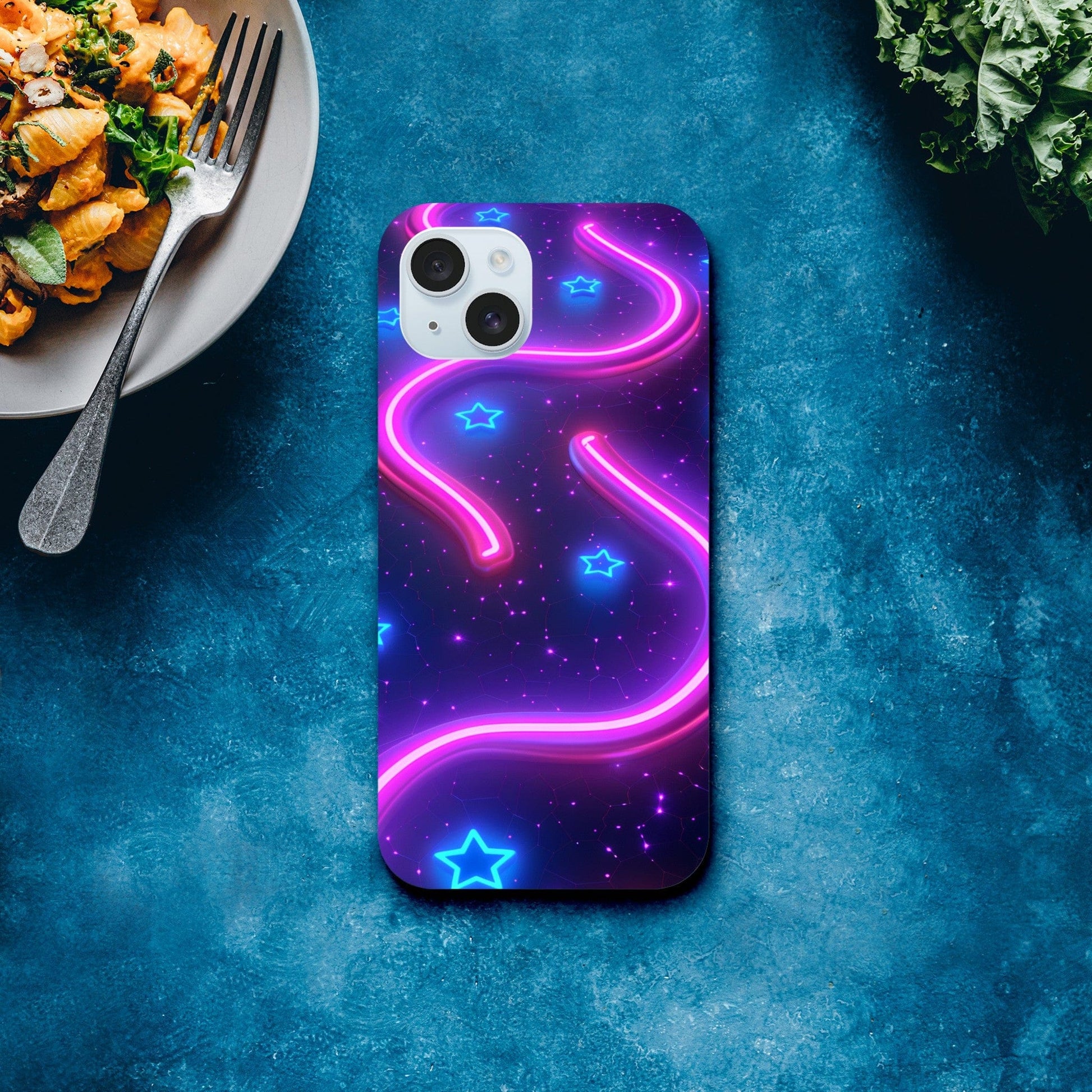 TrendyGuard Print Material Tough case / Apple - iPhone 15 Plus Neon Pathways iPhone & Samsung Cases
