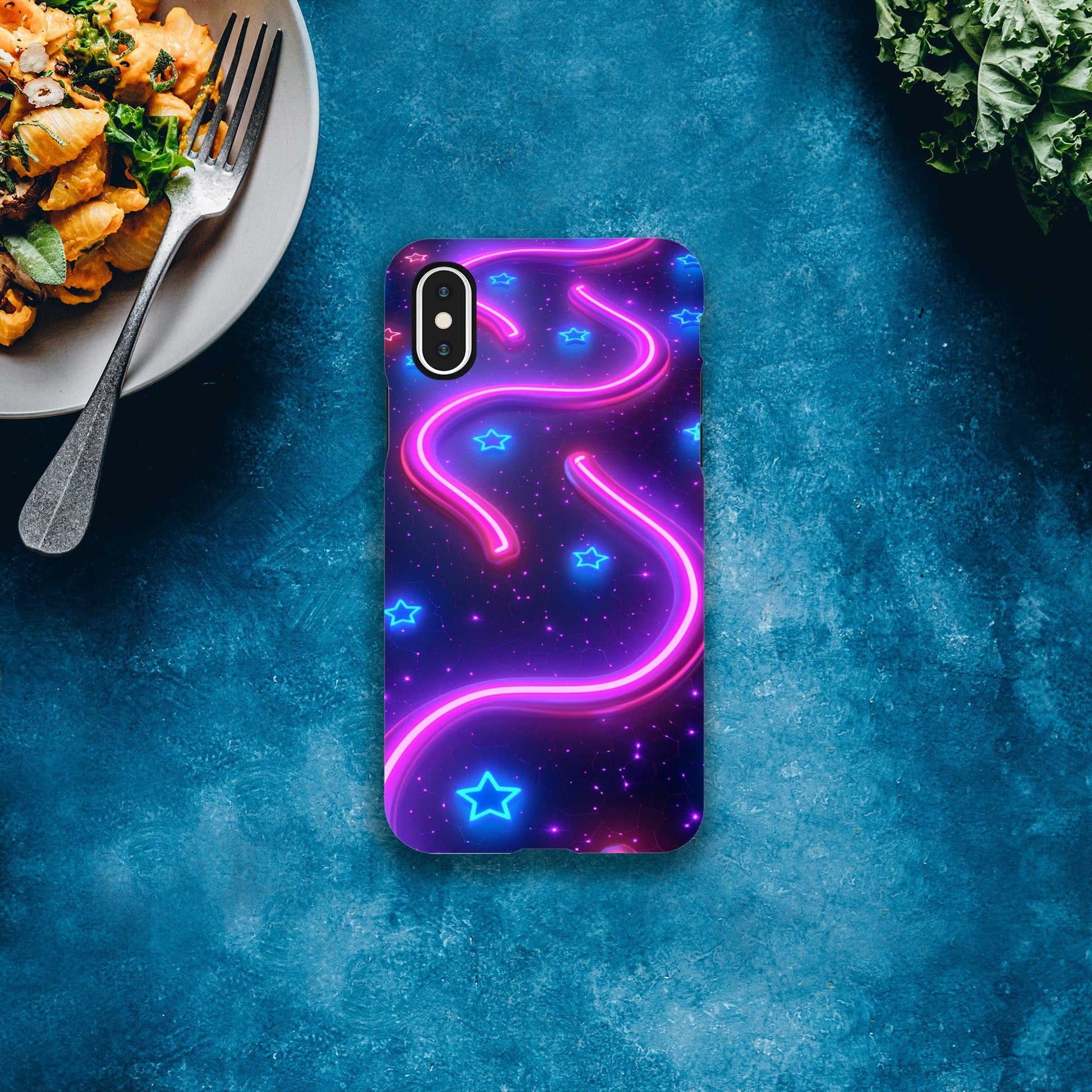 TrendyGuard Print Material Tough case / Apple - iPhone X Neon Pathways iPhone & Samsung Cases