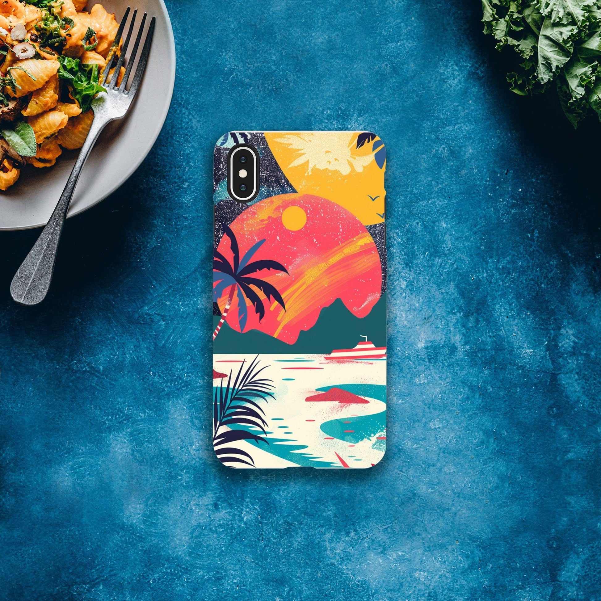 TrendyGuard Print Material Tough case / Apple - iPhone XS Max Retro Sun iPhone & Samsung Cases