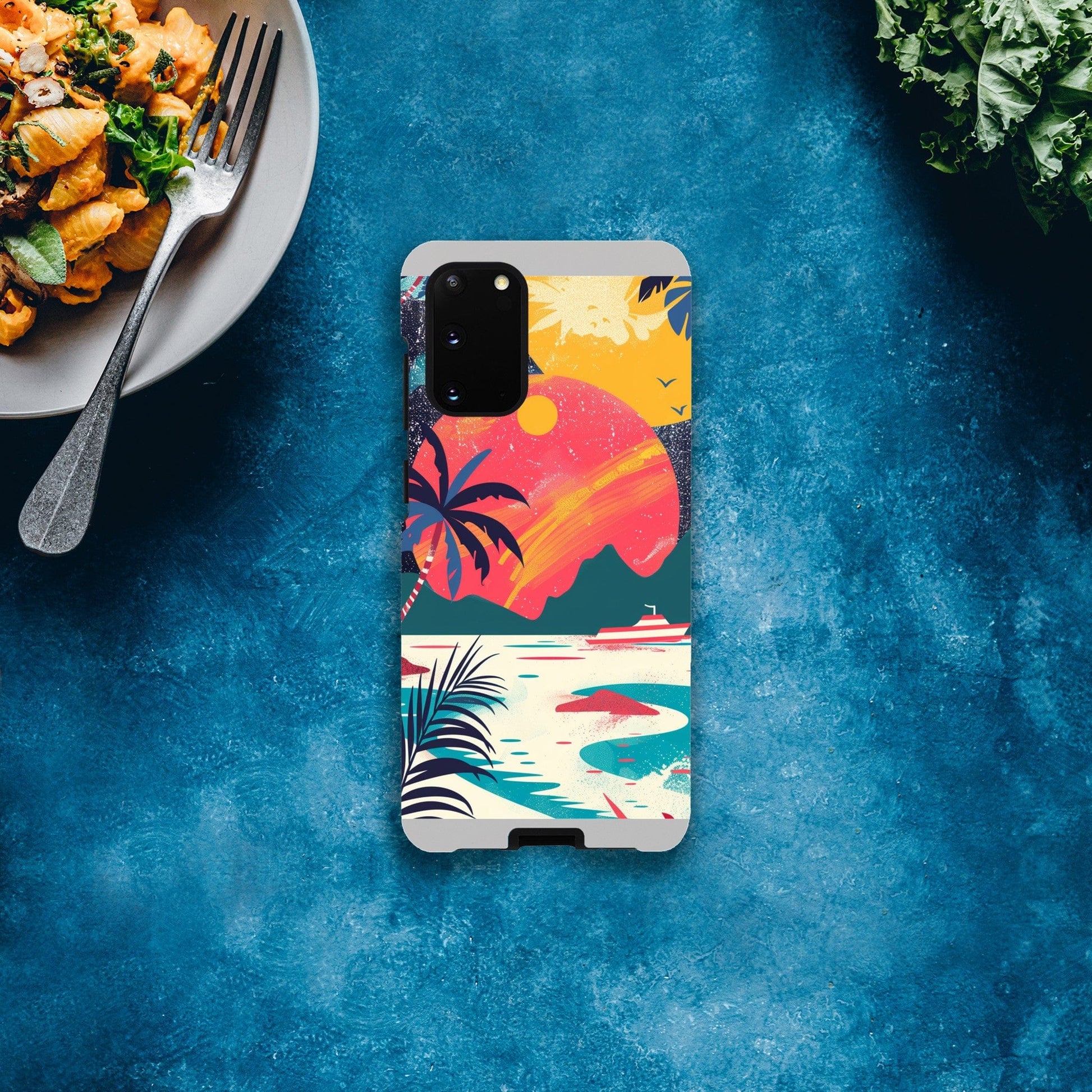 TrendyGuard Print Material Tough case / Samsung - Galaxy S20 Retro Sun iPhone & Samsung Cases