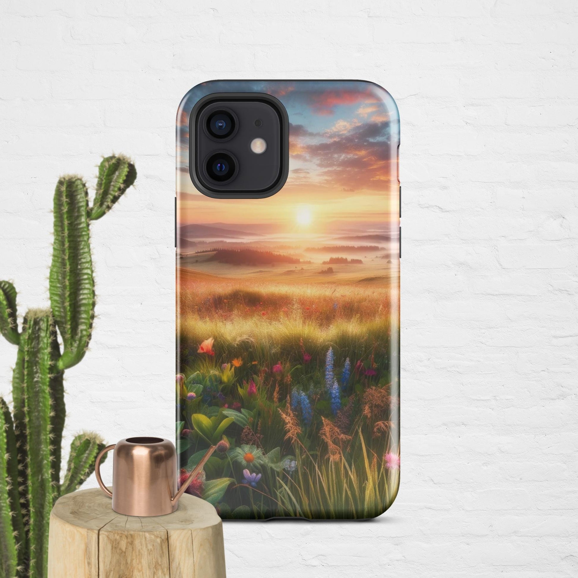 The Hologram Hook Up Glossy / iPhone 12 Dewy Horizons Tough Case for iPhone®