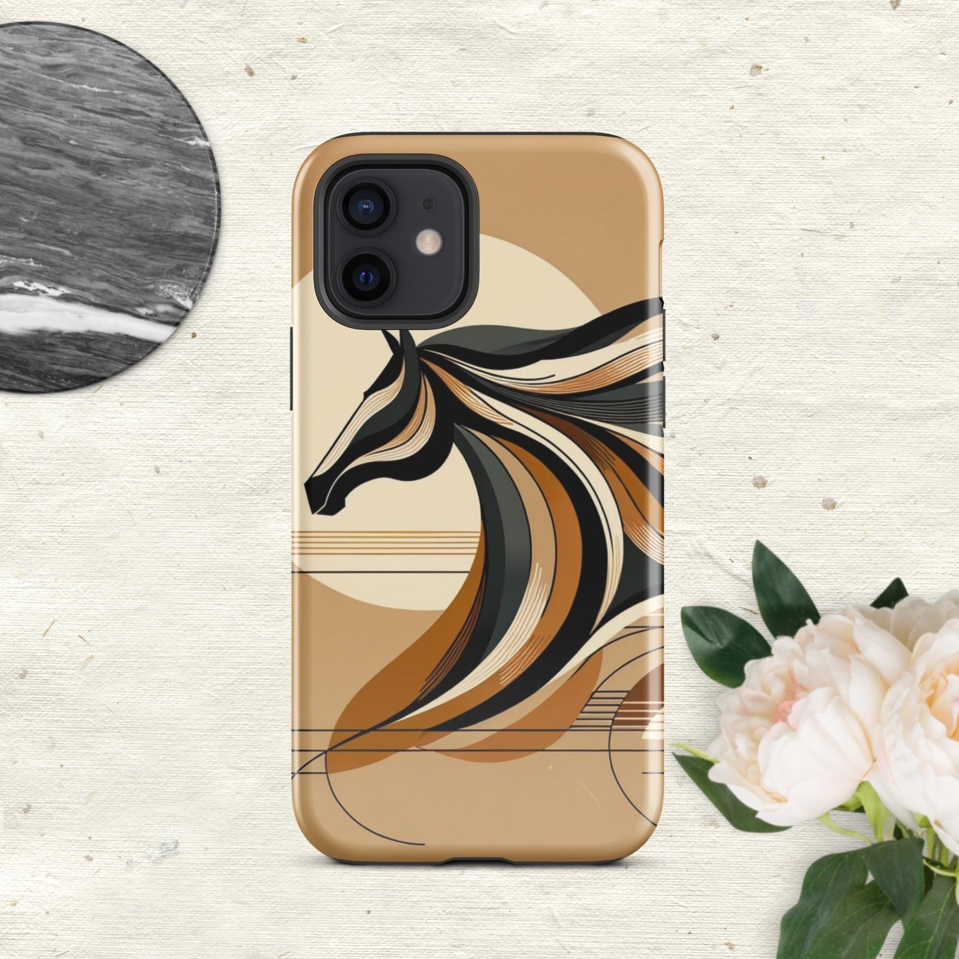 The Hologram Hook Up Glossy / iPhone 12 Horse Icon Tough Case for iPhone®